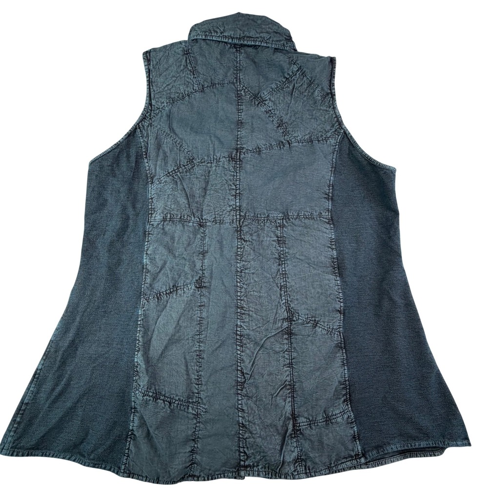 Parsley & Sage Reversible Patchwork Lace Art to Wear‎ Boho Vest XL Festival - Picture 6 of 16